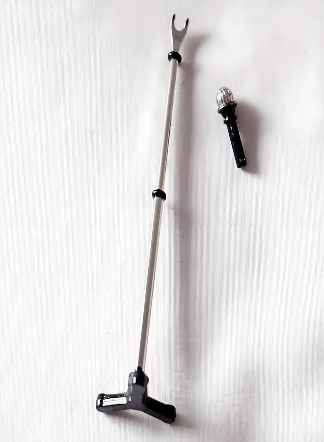 Kryoflare 1/12 Scale Dollhouse Miniature Metal Microphone Stand, Adjustable Studio Recording Equipment for Music Room, Realistic Miniature Decor Accessories, Doll House Accessories and Furniture - Image 5